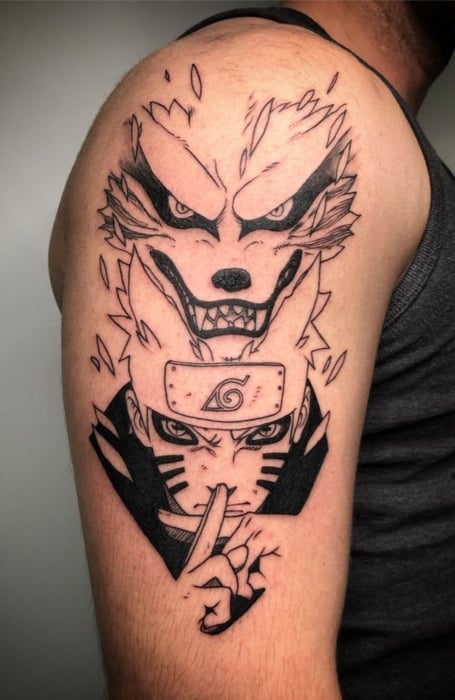 Naruto And Kurama Tattoo
