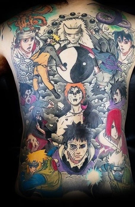 Naruto Back Tattoos