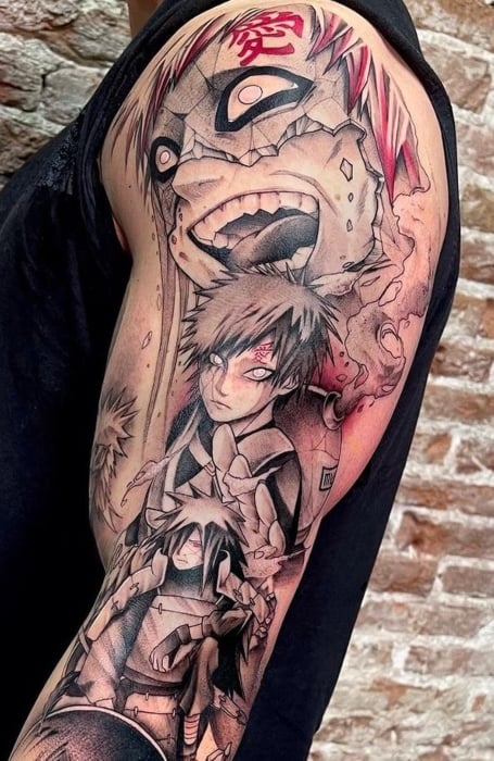 Naruto Half Sleeve Tattoos