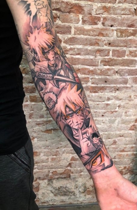 Naruto Sleeve Tattoos