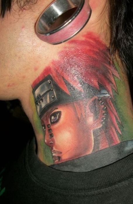 Naruto Neck Tattoo