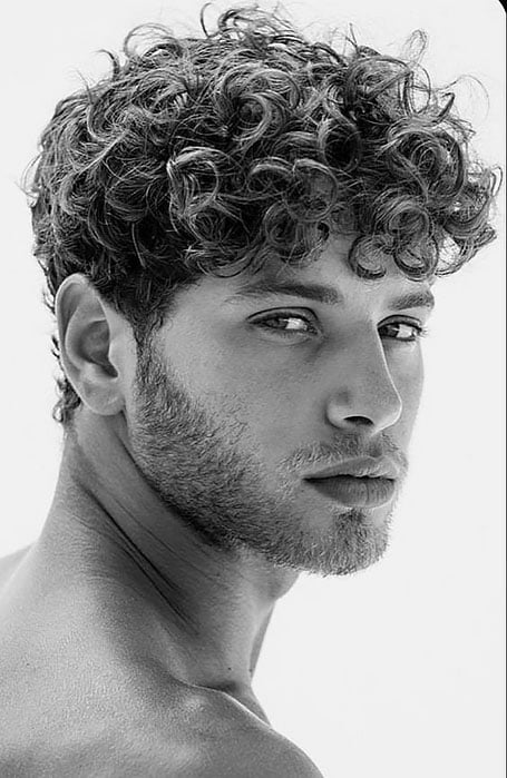 Curly Perm Hairstyle Men
