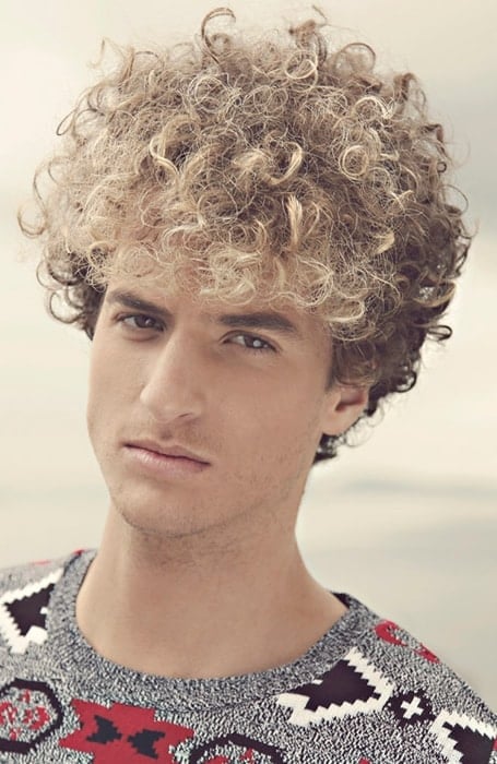 Curly Surfer Hairstyle Men