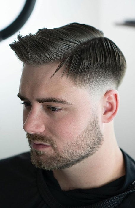 Low Fade With Side Part