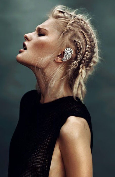 Short Viking Hairstyle for women