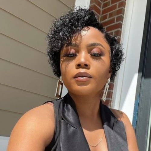 Asymmetrical Curly Pixie Cut (1)