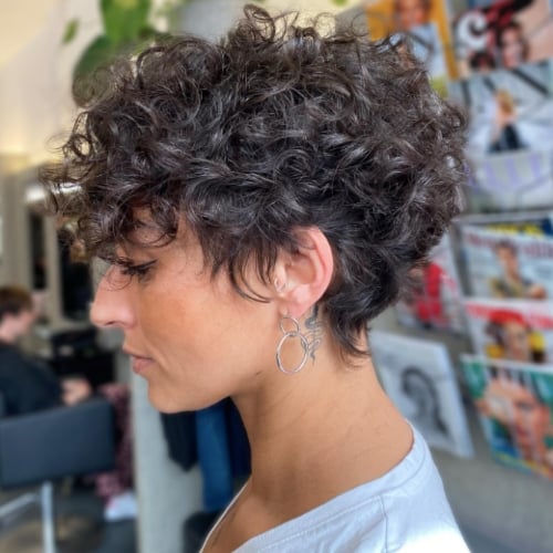 Naturally Curly Pixie Cut