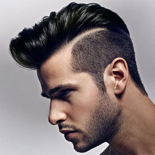 Undercut.. Com detalhes no acabamento. V shaped haircut, Undercut hair designs, Haircuts for men