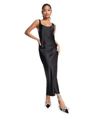 Black Satin Dress