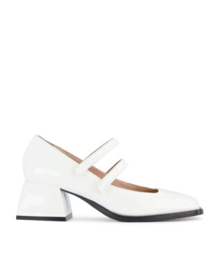 White Mary Janes