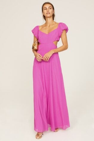 Off The Shoulder Gown 80s Fashion