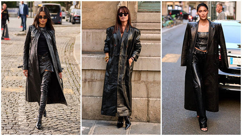 Black Maxi Leather Coat