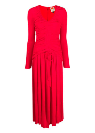 Ruched Red Dress