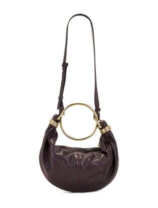 Brown Ring Handle Bag