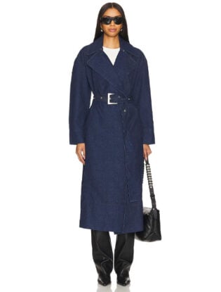 Dark Denim Trench