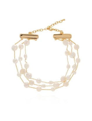 Gold Pearl Necklace