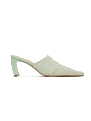 Green Pointy Mules