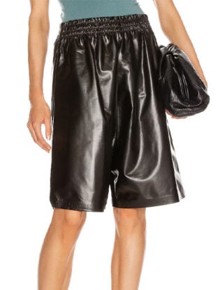 Leather Bermuda Shorts
