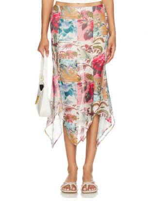 Patterned Handkerchief Hem