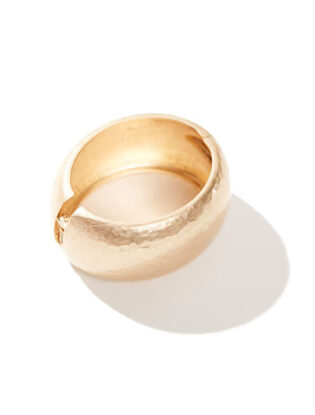 Textured Gold Bangle