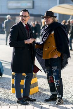 Photo by <a href="http://www.fashionwirepress.com//"rel="nofollow" target="_blank"> Vincenzo Grillo for FashionWirePress</a> Pitti Street Style 2015-1