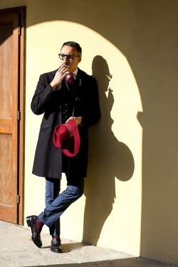 Photo by <a href="http://www.fashionwirepress.com//"rel="nofollow" target="_blank"> Vincenzo Grillo for FashionWirePress</a> Pitti Street Style 2015-2