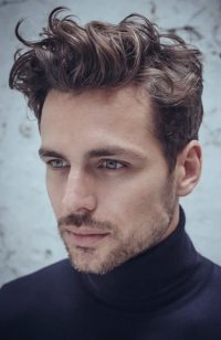 curly and wavy hairstyles for men