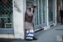Ph: Szymon Brzóska <a href="http://www.stylestalker.net"rel="nofollow"target="_blank">stylestalker.net</a> Street Style Milan Autumn Winter 2016