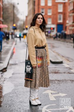 London Fashion Week Aw 2019 Street Style Women 124