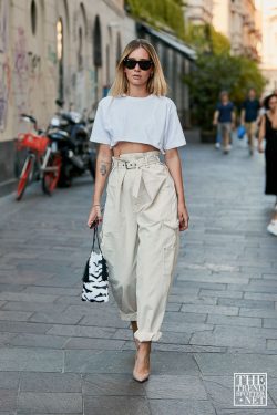 Women Street Style Milan Men's Fashion Week Ss20 18
