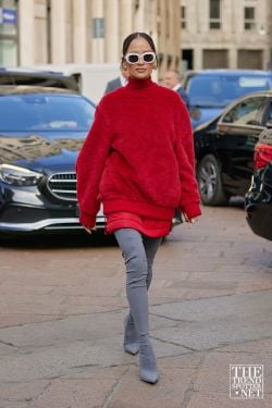 Milan Fashion Week Spring Summer 2023 Street Style 18