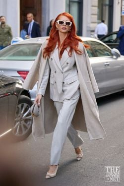 Milan Fashion Week Spring Summer 2023 Street Style 20