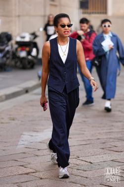 Milan Fashion Week Spring Summer 2023 Street Style 26