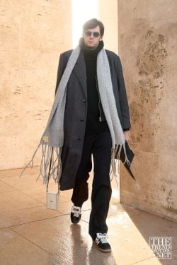 Paris Men's Fashion Week Autumn Winter 2024 Street Style 12