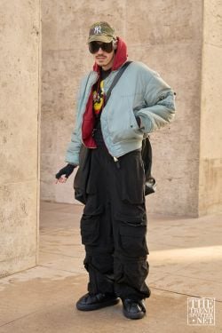 Paris Men's Fashion Week Autumn Winter 2024 Street Style 15