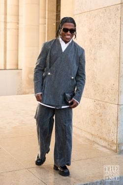 Paris Men's Fashion Week Autumn Winter 2024 Street Style 17