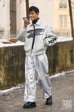 Paris Men's Fashion Week Autumn Winter 2024 Street Style 5