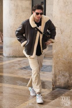 Paris Men's Fashion Week Autumn Winter 2024 Street Style 8