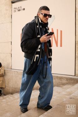 Paris Men's Fashion Week Autumn Winter 2024 Street Style 9